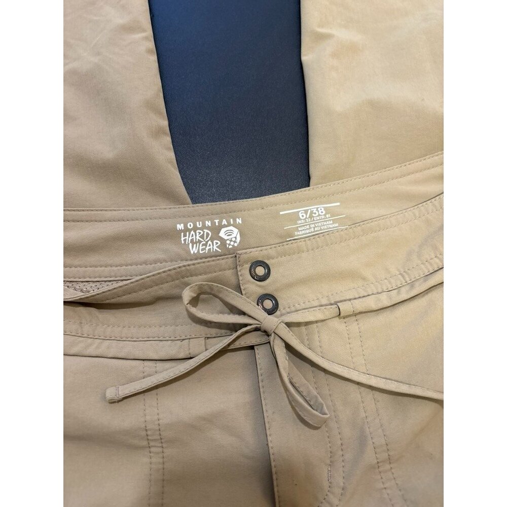 Mountain Hardwear Women's Hiking Pants Size 6/28 Khaki Stretch Nylon Outdoor - Picture 9 of 15